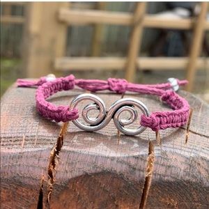 Handmade Infinity Hemp Bracelet